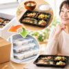 ワタミの宅食の冷蔵配達と冷凍宅配弁当の違いを比較する高齢女性と食事イメージ