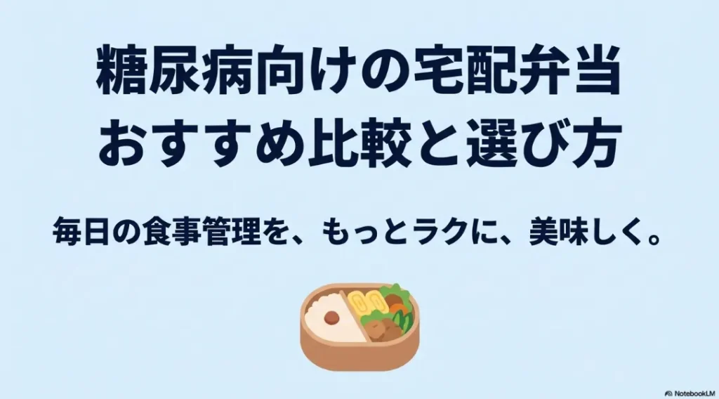 糖尿病向け宅配弁当の選び方とおすすめ比較