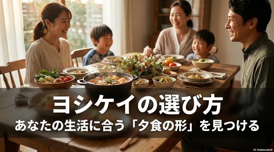 ヨシケイの選び方と生活に合う夕食スタイルを紹介する家族の食卓